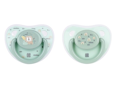 Chupetes 0-6M 2Pcs Savanna Menta KIKKA BOO