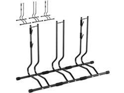 Soporte de suelo para bicicletas, con capacidad para 1 a 3 bicicletas, fabricado en acero de alto carbono duradero, paquete de 3 unidades.