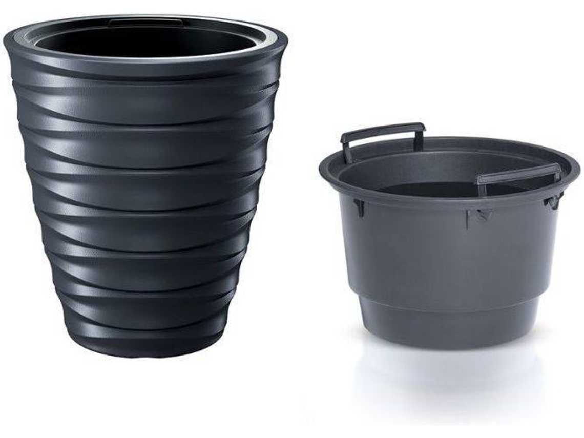 Set 2 Maceteros PROSPERPLAST Freze DBFE (Gris - 29.5x29.5x32 cm)