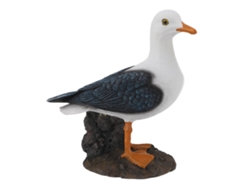Estatua De Gaviota De Resina, Estilo Mediterráneo, Adorno De Ave Marina Para La Decoración Del Hogar Y La Oficina.
