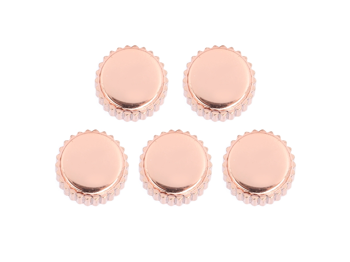 5 Piezas De Coronas De Reloj De Acero Resistentes Al Desgaste, Varios Tamaños, De 4,5 A 5,5 Mm Para Reparación.