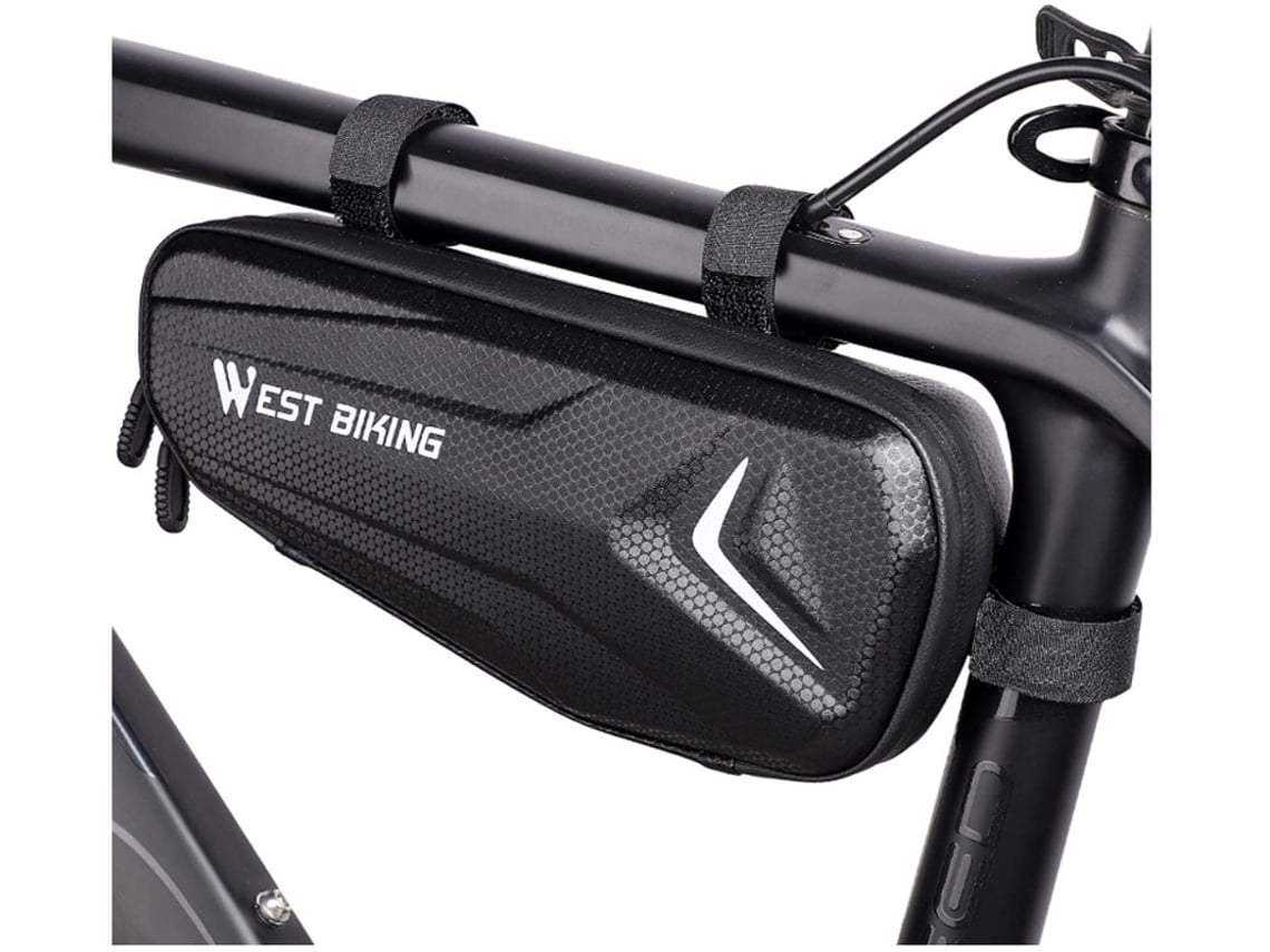 Bolsa para cuadro de bicicleta impermeable con soporte para teléfono y pantalla táctil, ideal para ciclistas de USHION.