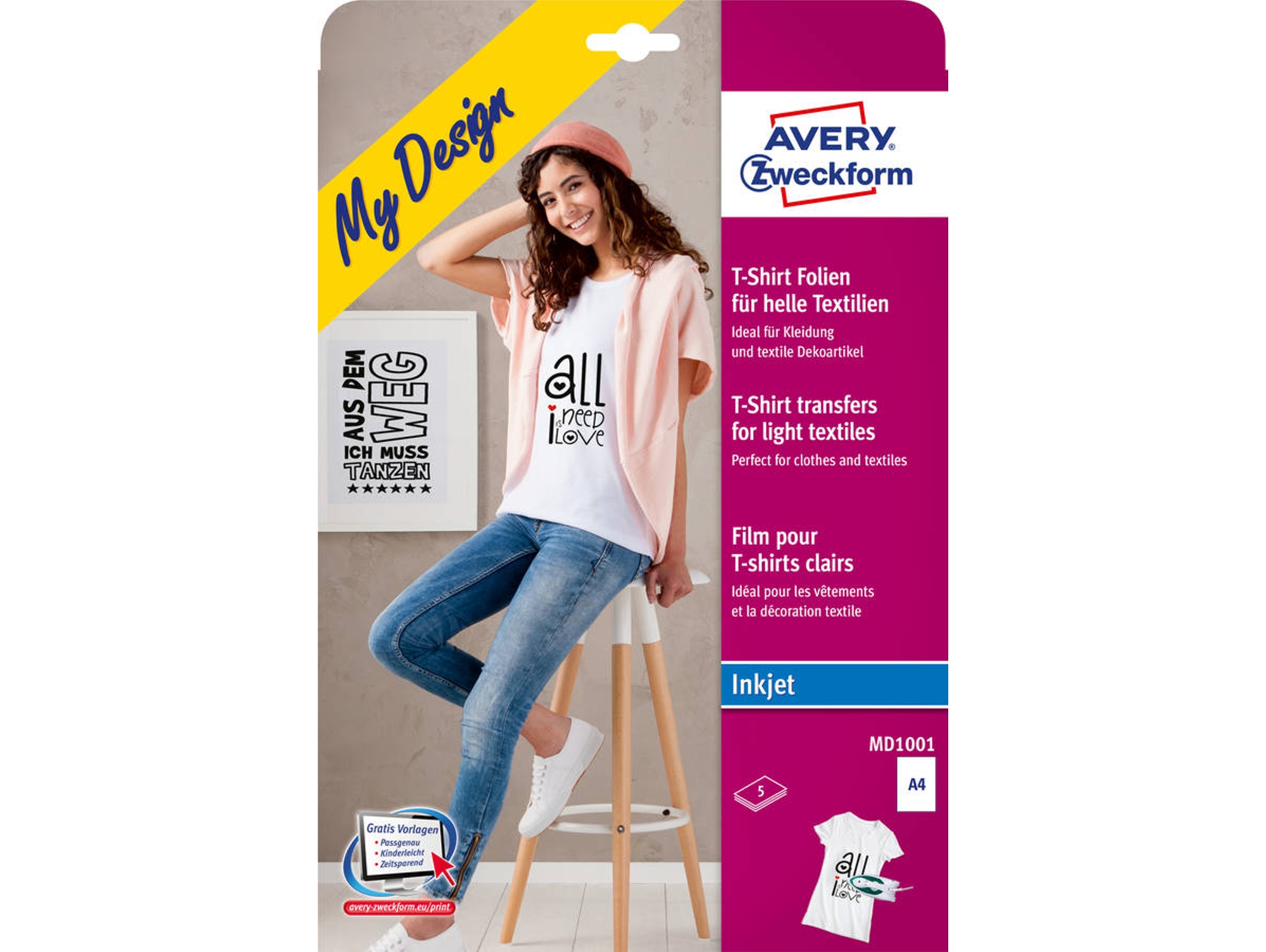 Estampado para camisetas AVERY MD1001