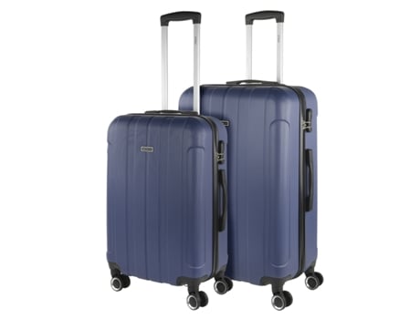 Juego De Maletas Rígidas Abs ITACA Havel azul vaquero (48X73x28 Cm - 91L)