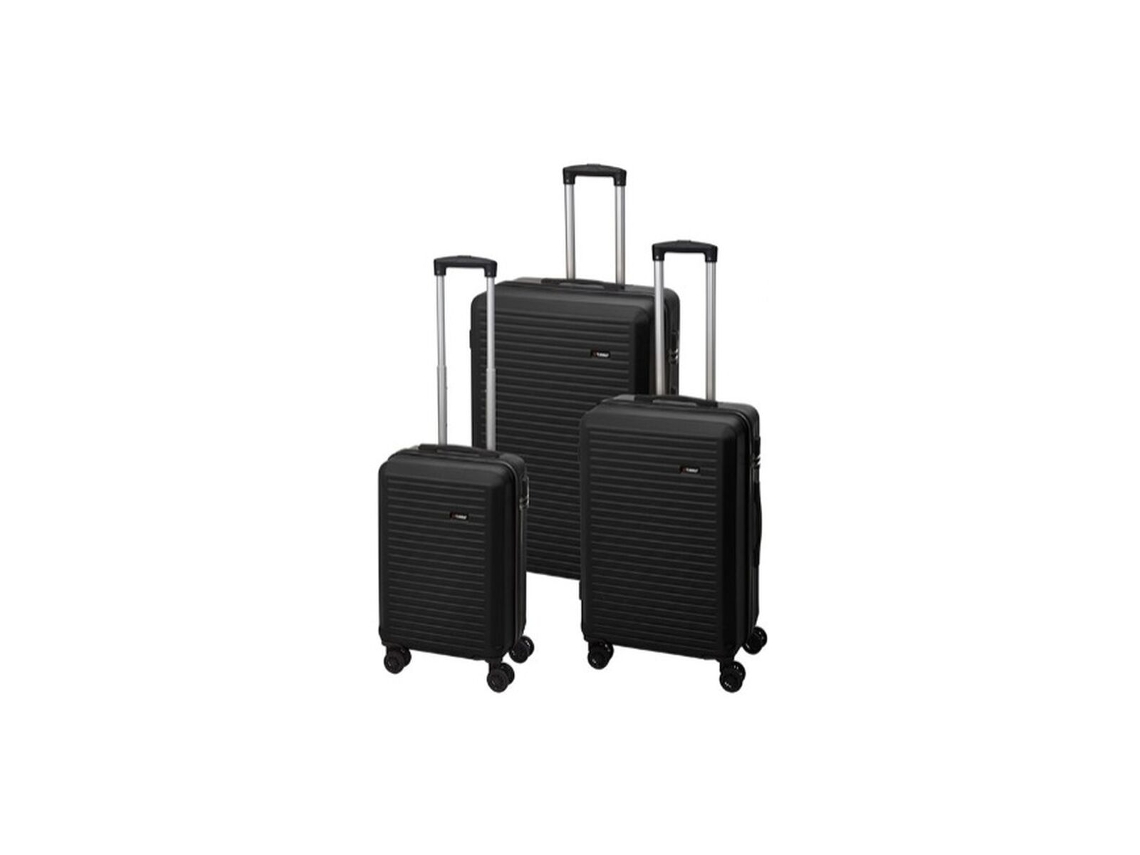 Juego de Maletas PROWORLD dg4700050 Negro 50 x 30 x 73,5 cm 44 x 27 x 65 cm 37 x 23 x 56 cm (3 Piezas)
