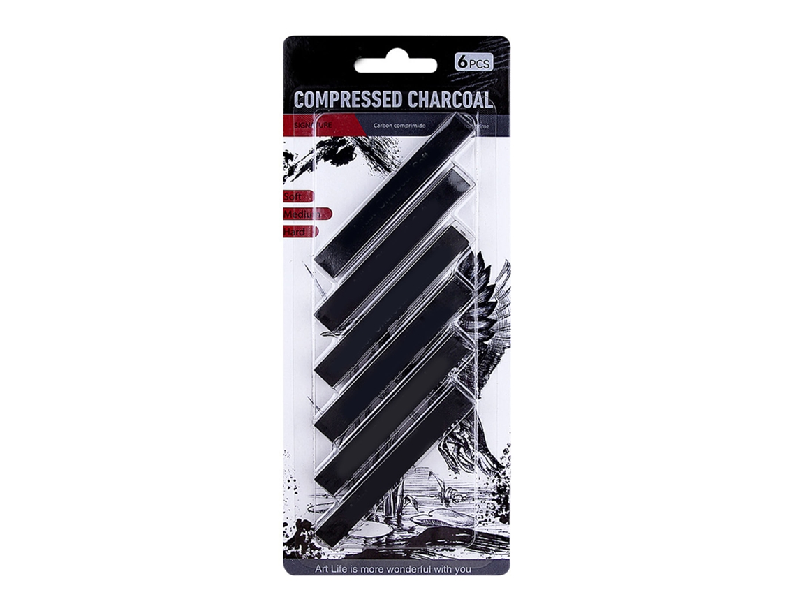 6pcs Lápices De Grafito Sin Madera Set De Dibujo Blando Medio Duro Para Sombreado Mezclado Detallado