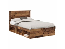 Maison Exclusive - Estructura De Cama Con Cabecera Madera Vieja 120 X 190 Cm