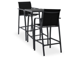 Conjunto de bar de jardín negro Dkd Home Decor