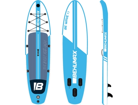 Tabla de Paddle Surf BEHUMAX Be Wave 11 Azul (335x84x15 cm)