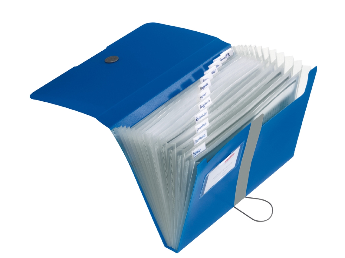 Carpeta Expansible HERLITZ Easy Orga To Go 12 Compartimentos Azul