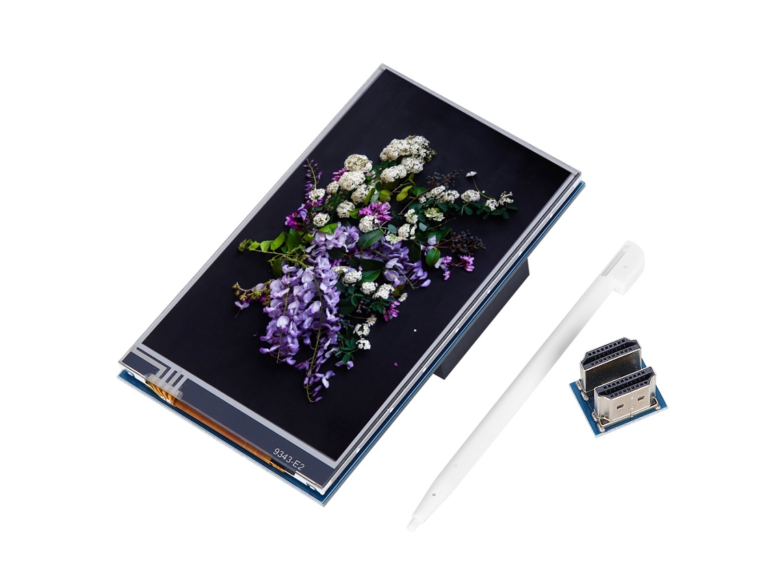 Veloriskku-tela Táctil Resistiva De 4 Polegadas Ips Hd 800x480 Hdmi 5v Para Raspberry Pi 3b 4b