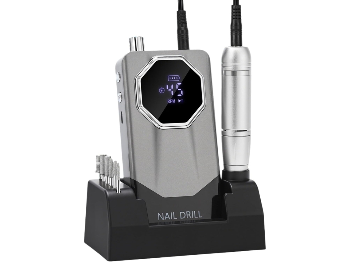 Taladro De Uñas Profesional De 45000 Rpm Para Esmalte En Gel, Recargable Y Portátil, Ideal Para
