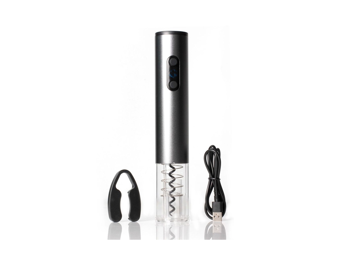 Abridor de vino eléctrico Abridor de botellas de vino eléctrico recargable automático con cortador de papel de aluminio y cable USB CUICH