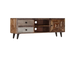 Mueble de Armario Tv 118X30X40 Cm Madera de Mango Maciza
