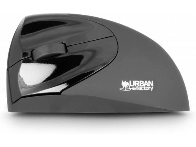 Ratón URBAN FACTORY Ergo (Inalámbrico - Óptico - 1600 dpi - Negro)