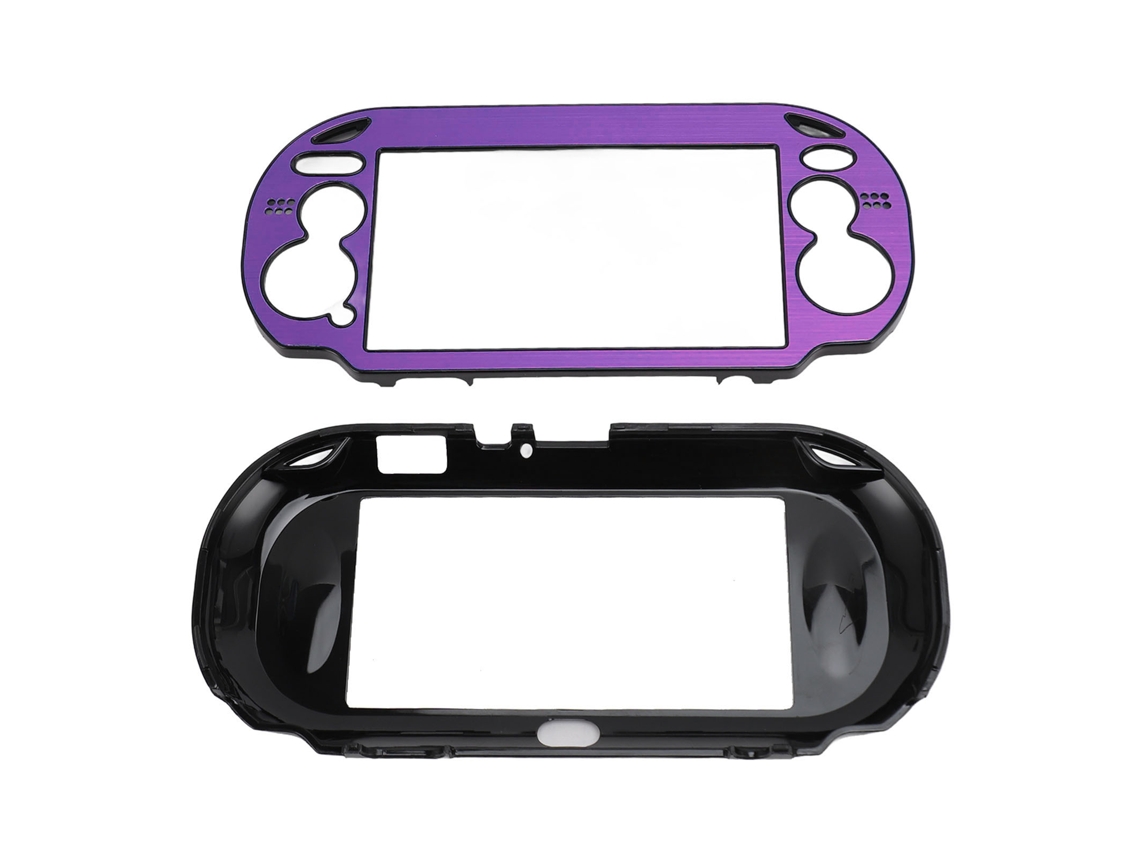 Estuche rígido para PS Vita 1000, ajuste perfecto, protección de aleación de aluminio morado