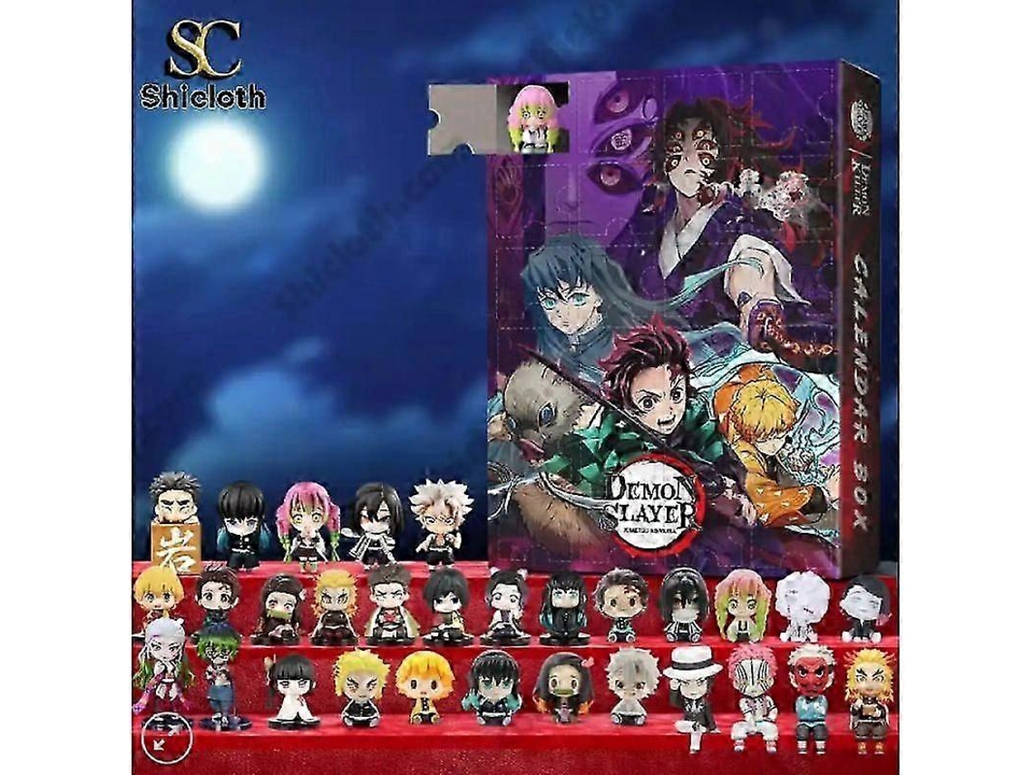 Caja sorpresa del calendario de adviento navideño de Demon Slayer Zz36 Aeuzwr