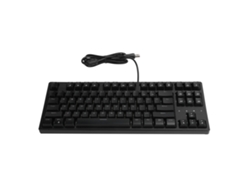 Teclado Mecânico Com Fio Eixo Vermelho 87 Teclas Rgb Programável Macro Stk130 Para Jogo Escritório Preto