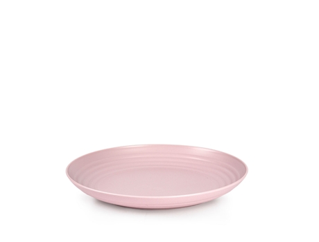 Plato Llano 25 Cm Reutilizable Ideal Fiestas Rosa PLASTIC FORTE