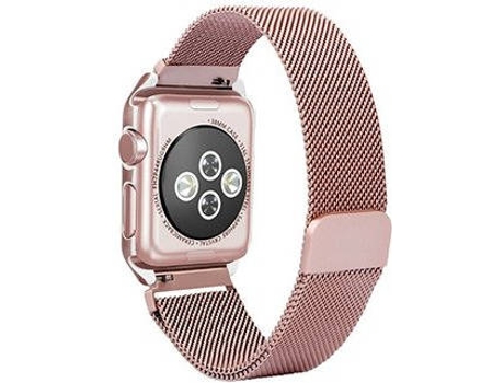 Kit Brazalete y Funda para Apple Watch Series 6 PHONECARE Milanese Loop Rosa