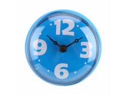 2026-espejo Reloj Baño Pared Aspiración Impermeable Ducha Accesorios Baño Azul