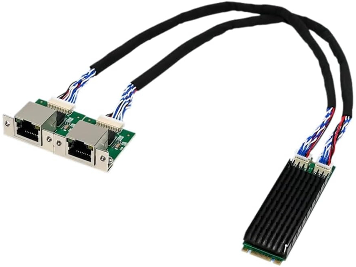 Tarjeta De Red Industrial M.b I226-t2 Gigabit Ethernet De Doble Puerto De 2,5 G.