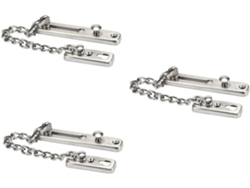 Cadena De Seguridad 3 Piezas Con Cerradura Para Puertas Entrada, Cerraduras Puertas Hotel, Cadena