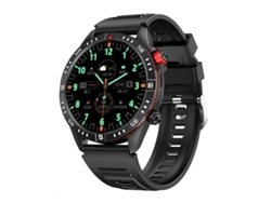 Reloj inteligente con llamadas Bluetooth y múltiples notificaciones de información deportiva Negro Yizhood