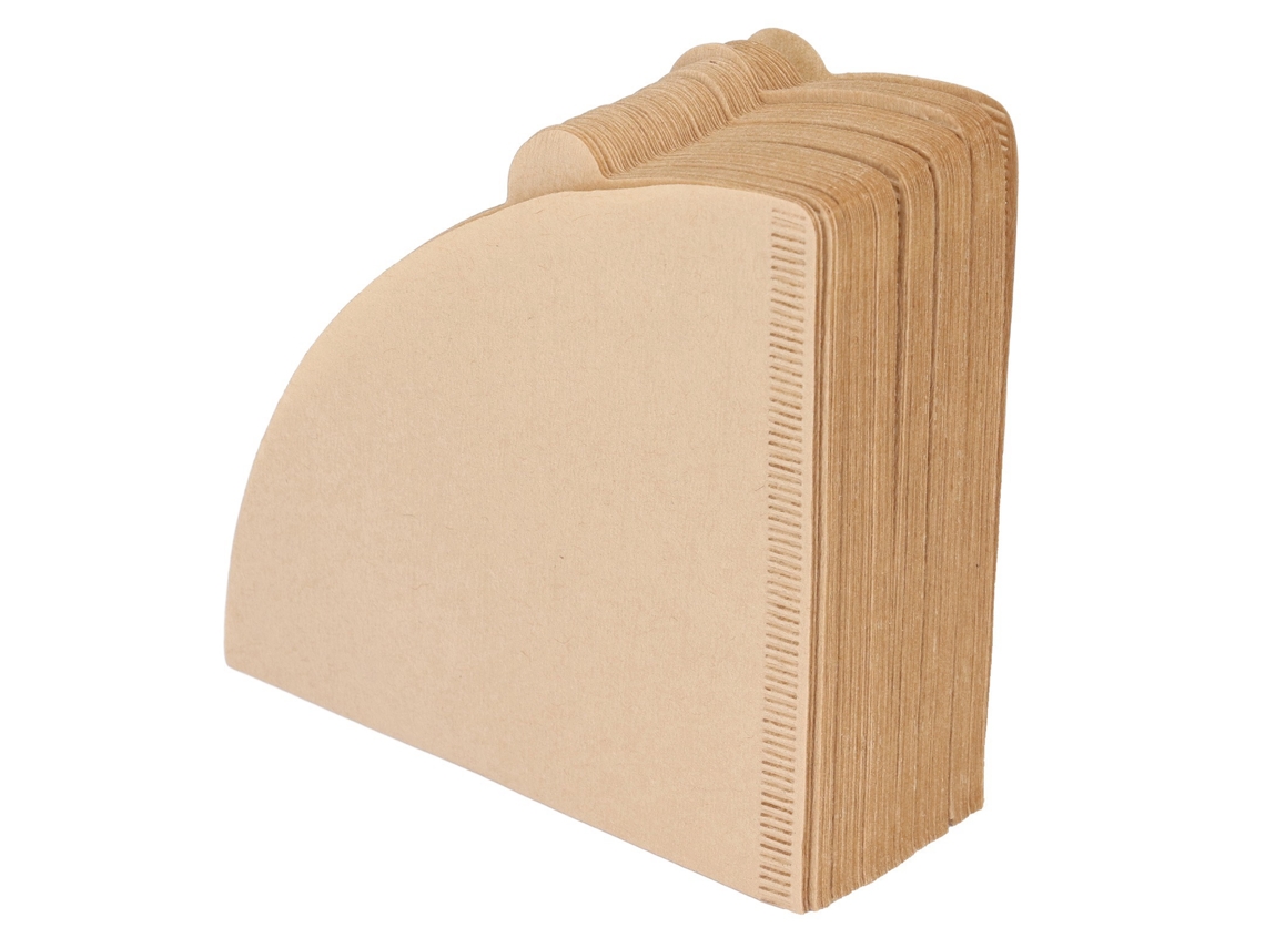100 Filtros De Café Desechables De Papel Cónico De Pulpa De Madera Natural Con Gotero