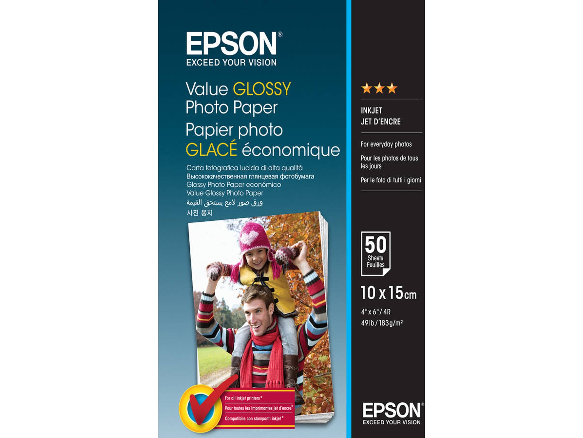 Papel fotográfico EPSON Glossy - C13S400039