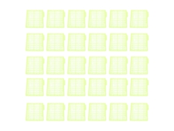 30 Piezas Tapones De Cebo Plástico De Rejilla Fuerte Stopper De Pelo Para Carpa Barco Lago Río Fluorescente