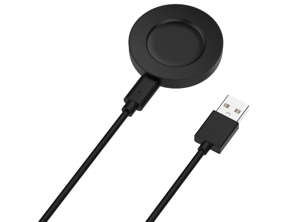 Cargador inalámbrico magnético para Xiaomi Watch S1 M2108W1 con cable de carga de 1 m (negro)