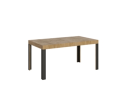 Mesa de Comedor ITAMOBY Linea (90x160/264 - Paneles de Melamina - Roble Natural)