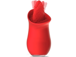 Vibrador para lamer la lengua con 10 modos de vibración para mujeres (rojo) YIZHOOD
