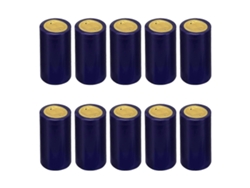 100 Taponeras Termorretráctiles De Plástico Para Botellas De Vino Tinto Con Pestaña Desprendible Y Sellado Perfecto 6.3x3x3cm Azul