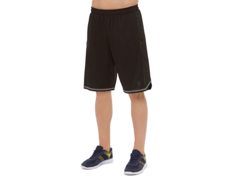 Pantalones Cortos para Hombre MACRON Athleisure Fortaleza Negro para Baloncesto (XS)