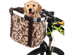Cesta delantera para bicicleta, cesta delantera plegable para bicicleta con marco de aluminio, cesta de la compra multifuncional e impermeable, D