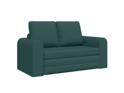 Sofá Cama | Sofá De Salón | Sofá De Descanso 60cm Verde Oscuro Tela