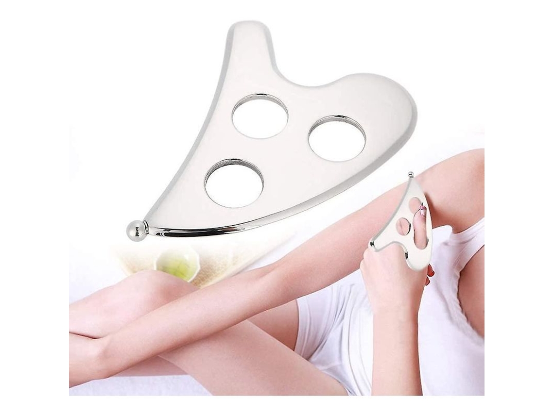 Gua Sha de acero inoxidable 2026 para masaje facial y corporal 2025