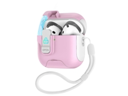 Estuche para auriculares con tapa retráctil automática y cierre de seguridad. GIECY