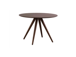 Mesa de comedor redonda diseño nogal D106 WALFORD MILIBOO
