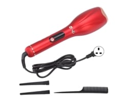 Prancha de cabelo ondulada 2026 com LED seguro, tecido, aquecimento rápido automático, ideal para iniciantes, vermelha, plugue Reino Unido 110-240V