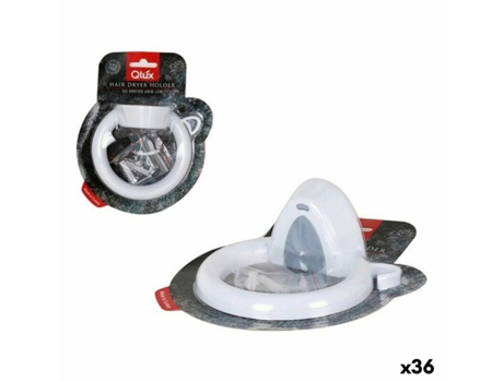 Colgador QLUX 138218 Plástico 12,5 x 11 x 6 cm (36 Unidades) (12,5 x 11 x 6 cm)