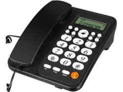 Material Del Teléfono: Pvc, Metal, Con Cable, Identificador De Llamadas, Cómodo