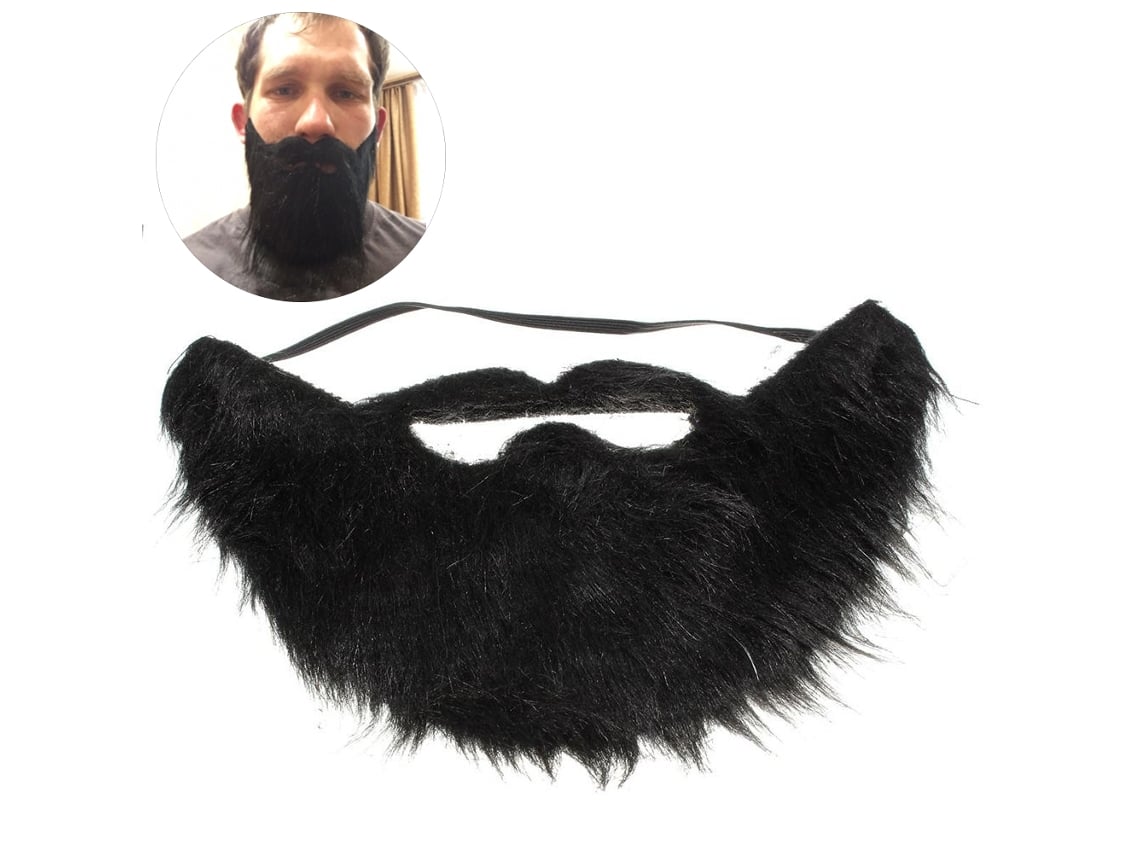 Divertida pegatina de bigote para Halloween y fiestas piratas