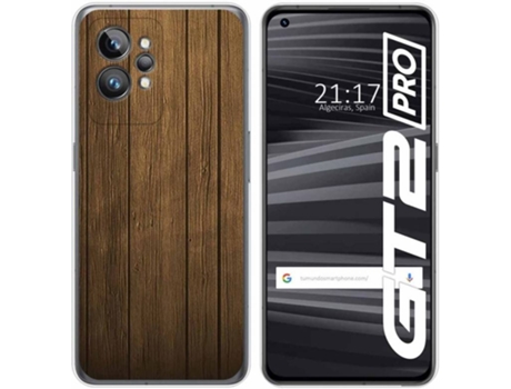 Carcasa para Realme GT 2 Pro 5G TUMUNDOSMARTPHONE Dibujos Madera Multicolor