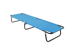 Tumbona plegable Mueble para patio Asiento de jardín de acero azul turquesa