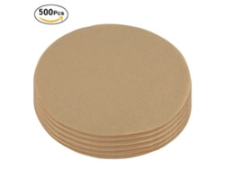 500 hojas redondas de papel antiadherente para barbacoa, 23 cm, papel de aluminio para parrilla