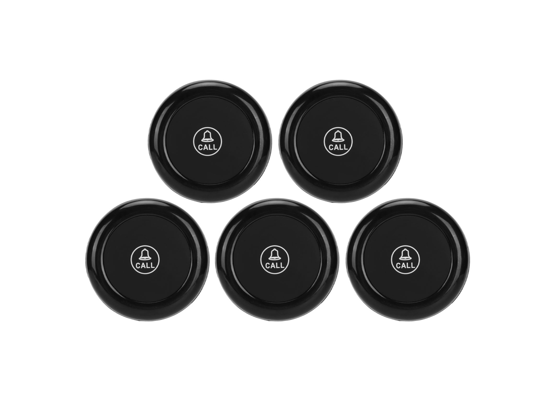Localizador Inalámbrico De Emergencia Sos De 5 Botones Y 433 Mhz Para Cuidadores, Clínicas Y Restaurantes.