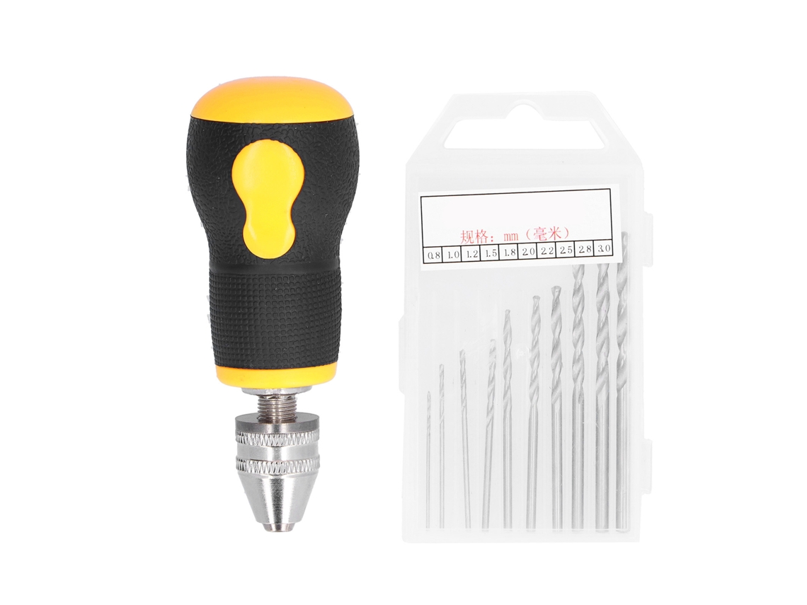 Destornillador Manual Portátil Antiderrame Mini De 0,5-3,2 Mm Con Brocas Incluidas. Herramienta De Perforación.